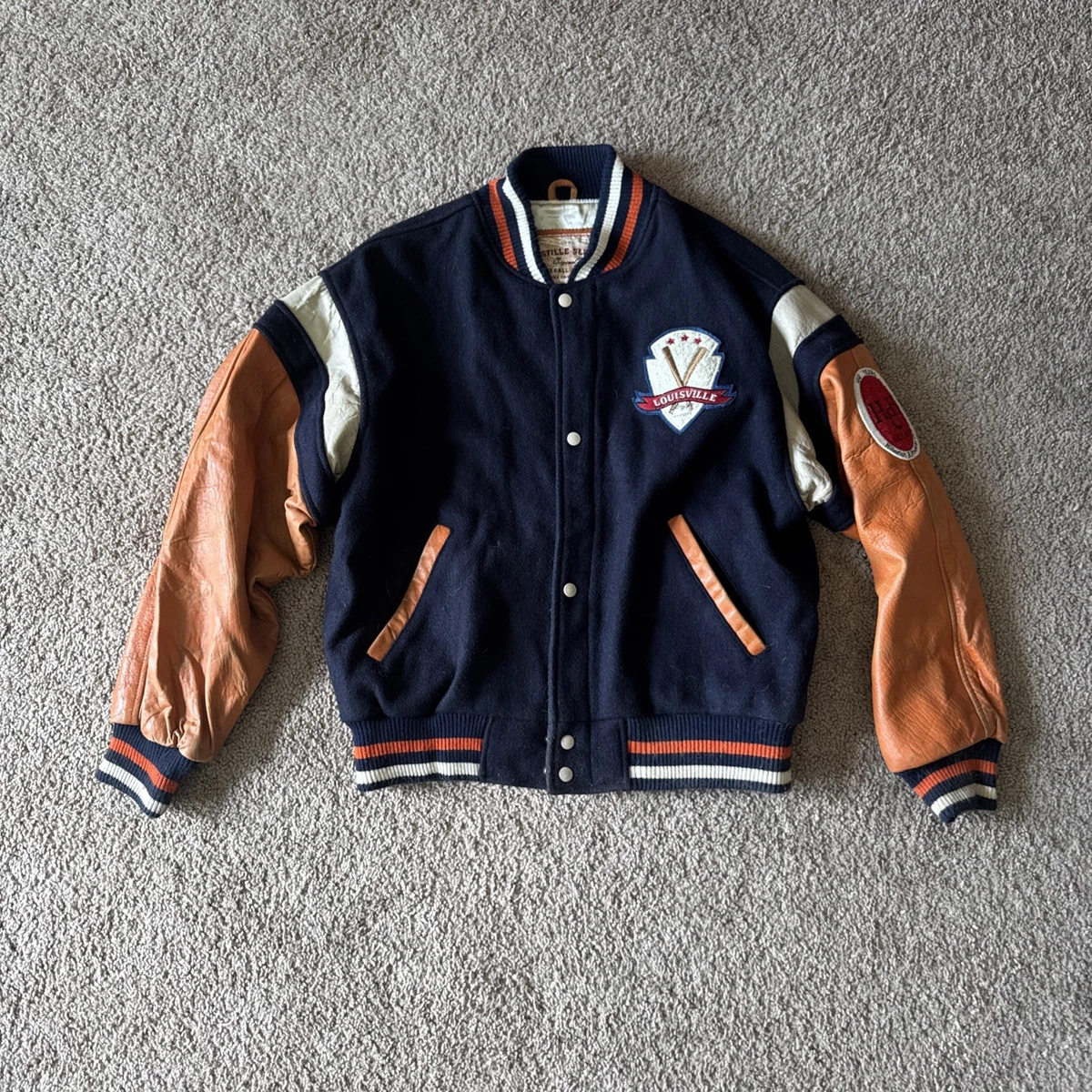 希少　80s～　LOUISVILLE SLUGGER　レザージャケット　MTV louisville-slugger-leather-