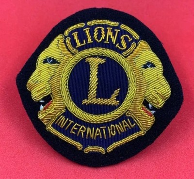 HANDMADE EMBROIDERED GOLDEN BULLION  BLAZER LUXURY BADGE [NEW]