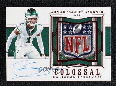 2023 National Treasures Prime NFL 1/1 Ahmad Gardner Sauce Auto Shield 1gw7
