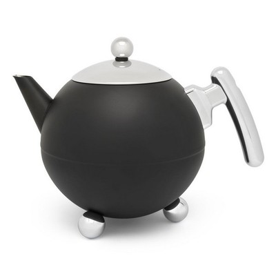 NEW Bredemeijer Teapot Duet Bella Ronde Matte Black 1.2L