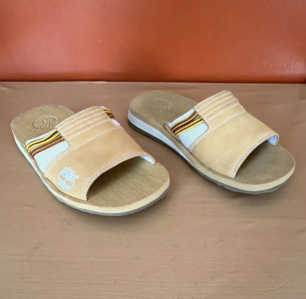 Vintage Timberland Smart Leather Slide Sandals Slip On Men\'s Size 12M Black Timberland Sandals Mens Sz 12M Flip-Flop | Mercari main image 2