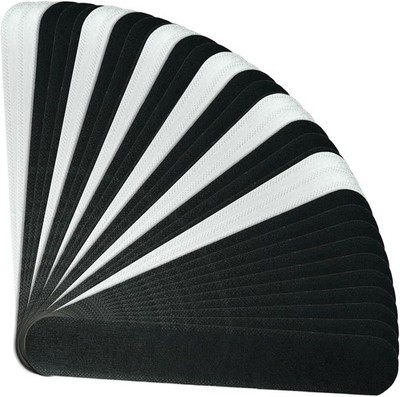 120 Pieces Hat Sweat Liner for Cap Absorbent Shields 60 Black+60 White 