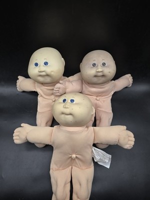 3 Vintage Cabbage Patch Kids Puppen 1985 Coleco 30 cm groß gebraucht 