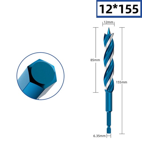 Auger Drill Bit 3 Slot Drill Bit Drilling Operations Precise Hole Positioning - Bild 9 von 50
