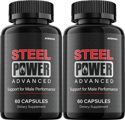 (2 Pack) Steel Power for Men Capsules   SteelPower Pills  Advanced Formula