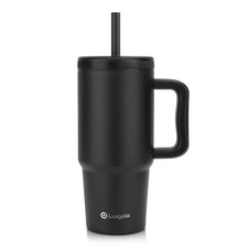 Best Kids 24 oz Tumbler with Handle, Leak-Proof Screw-On Lid Removable Silicone