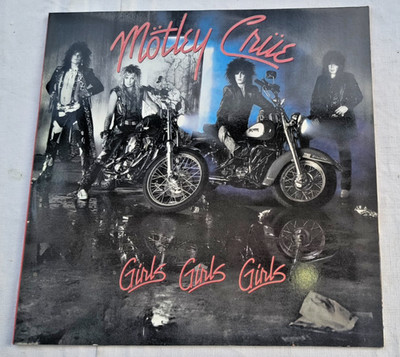 MOTLEY CRUE ''GIRLS GIRLS GIRLS'' 1987 ELEKTRA UK / EU LP NR-MINT PROMO ISSUE