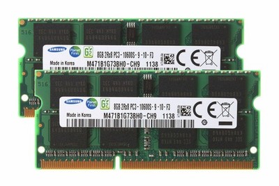 Samsung 16Gb 2x 8Gb Notebook Laptop Speicher DDR3 1333 Mhz 204pin Memory Pc-1060