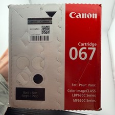 Genuine Canon 067 OEM Black Toner Cartridge Laser LBP630C, MF650C, NEW Sealed 