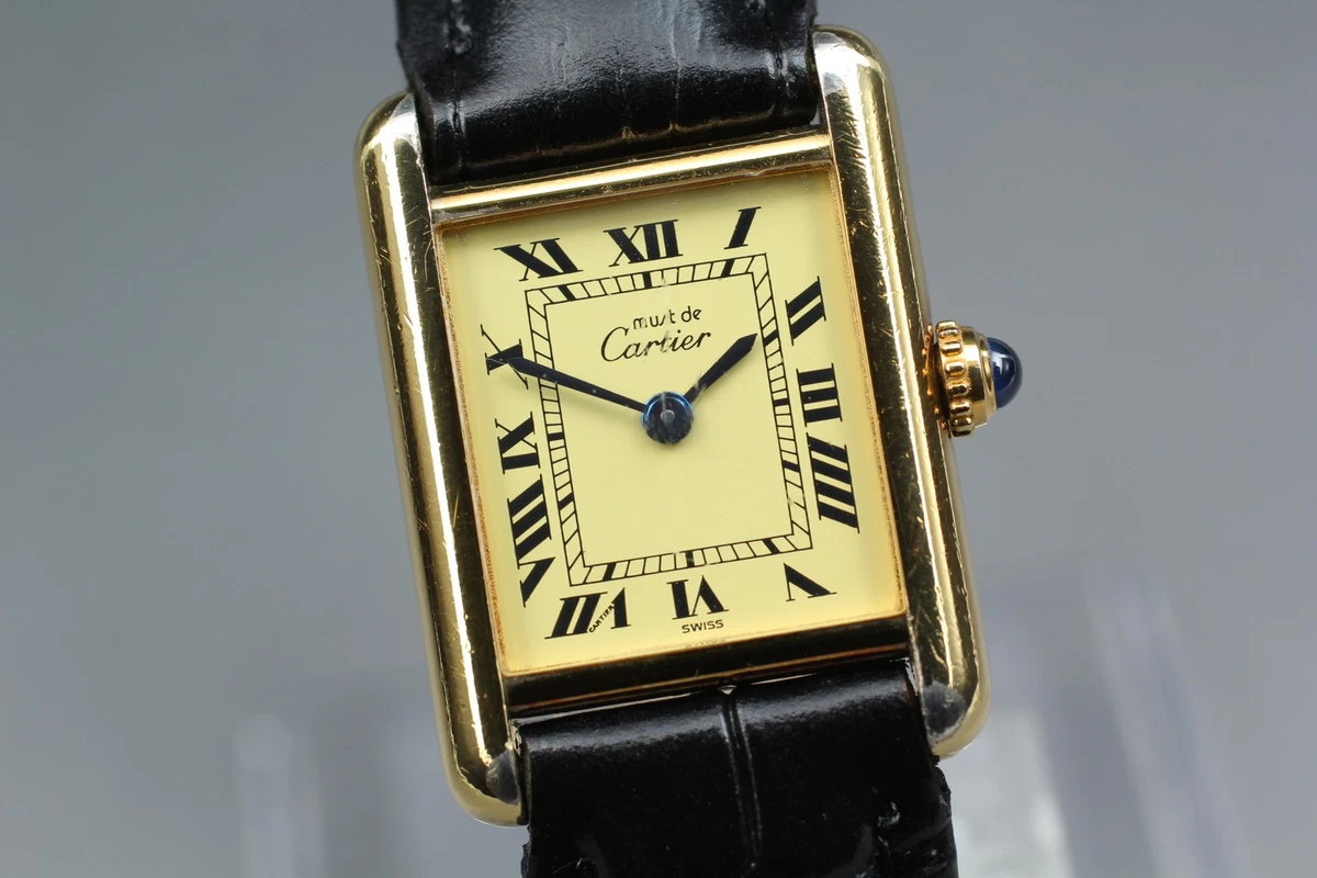 Cartier Tank Gold Plated Case Wristwatches for sale | eBay