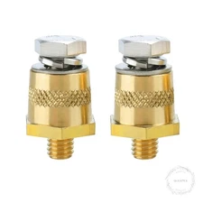 M8 Thread Male Brass Battery Terminal Charging Posts, M8 Battery Post Adapter