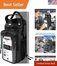 Magnetic Gym Bag, Magnetic Gym Water Bottle Bag with Strap 4 Strong Magnets, ...