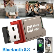 USB Auto Wireless CarPlay Adapter For Phone  Wireless Dongle Plug ＆ Play USA