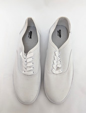 Mossimo Supply Co Tenis Informales de Lona Blanca con Cordones Para Mujer Talla 9