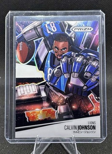 Calvin Johnson #4 2025 Panini Prizm Manga Vertical card