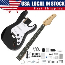 DIY ST Style Electric Guitar Kits with Mahogany Body,Maple Neck and Accessories