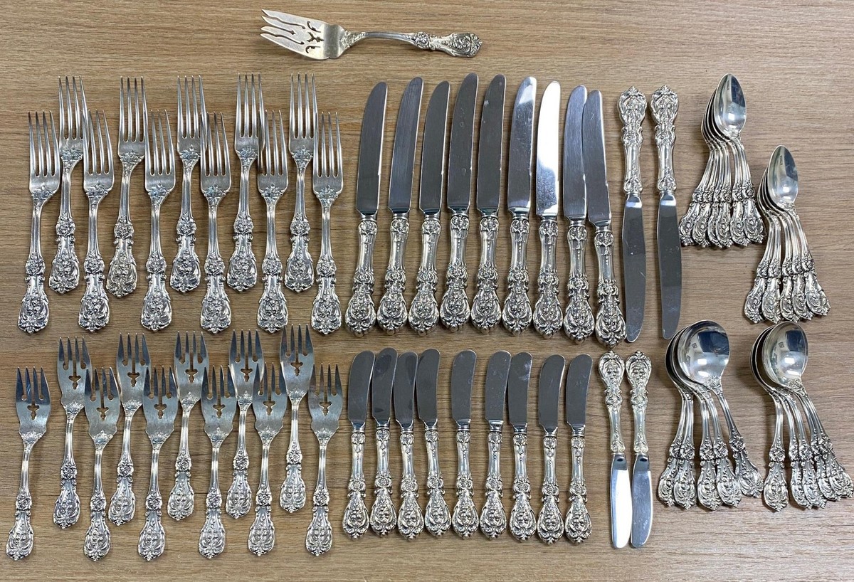 Reed & Barton Francis I 1 Sterling Silver 67pc Flatware Set No