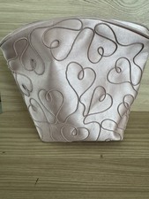 Victoria's Secret Pink Satin Hearts Cosmetic Bag - Year 98- Pre Loved - Large