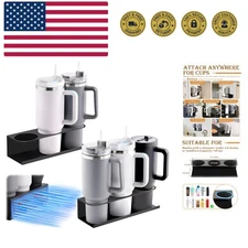 2 Pack Strong Magnetic Cup Holder for Fridge, Magnetic Cups Holder for Metal ...