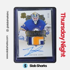 2023 UPPER DECK THE CUP #NHL-DL DEVON LEVI NHL COLLECTION ROOKIE PATCH AUTO /35