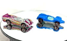Hot Wheels Redline Lot Of 2 OG - 1969 Double Vision & 1970 Jet Threat Hong Kong