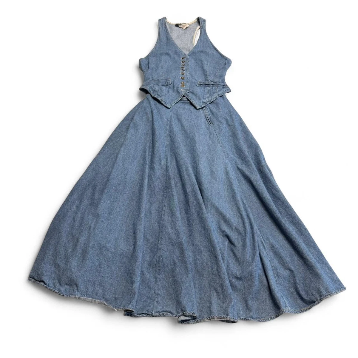 white christmas dresses Tamara Denim Dress – Retrofete main image 1