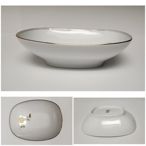 NORITAKE Prima Donna Serving Dishware Set White & Gold Trim - Picture 6 of 8