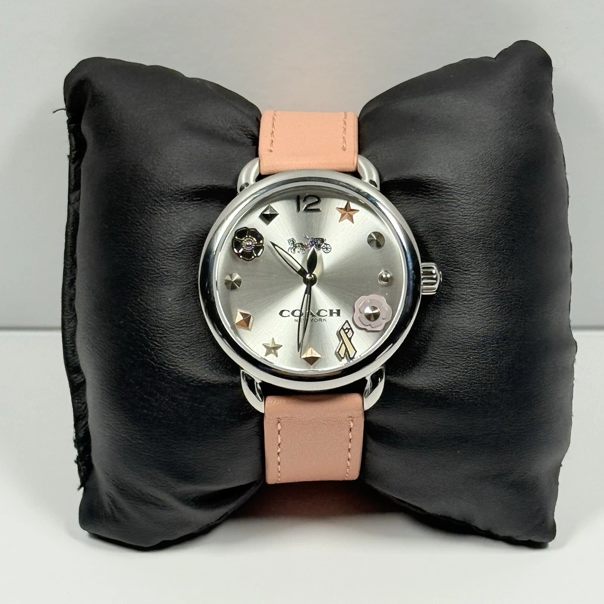 Coach Women\'s Wristwatch Snake Skin Leather‎ Band UNTESTED Coach Stainless Steel, Ladies Leather Band Watch 0313 | eBay main image 3
