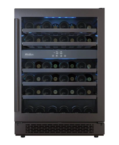 Avallon AWC242DZRH 24"W 45 Bottle Capacity Dual Zone Wine Cooler - Stainless - Picture 1 of 12