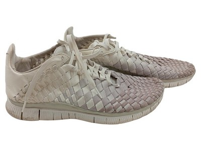 Nike Free Woven Sneaker low Damen Beige Gr. 40.5 Flechtoptik Sportschuhe
