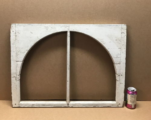 Antik 2 Lite 21x28 Bogen Glasplatte Fensterflügel Shabby Weiß Vintage Chic 382-26B - Bild 7 von 14