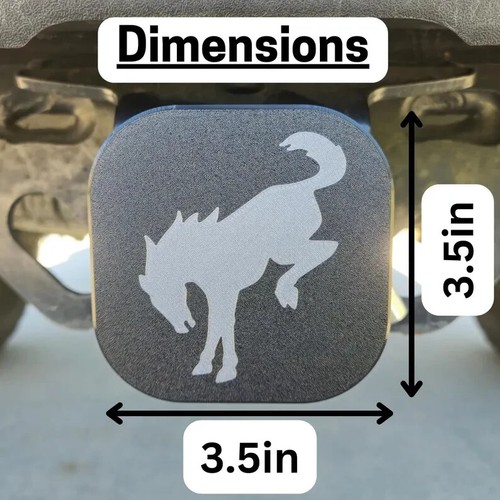 Topographic Bronco Hitch Cover | Ford Bronco Hitch Cover | Durable 3D-Printed - Picture 3 of 23