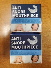 2 Pack: Anti Snore Silicone Mouthpiece Sleep Aids Mouth Guards with Case W2C