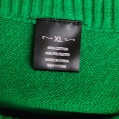 TBPR ⭐️ACID LOGO KNIT SWEATER グリーン　Lサイズ Ugly Christmas Sweater Gingerbread Man 