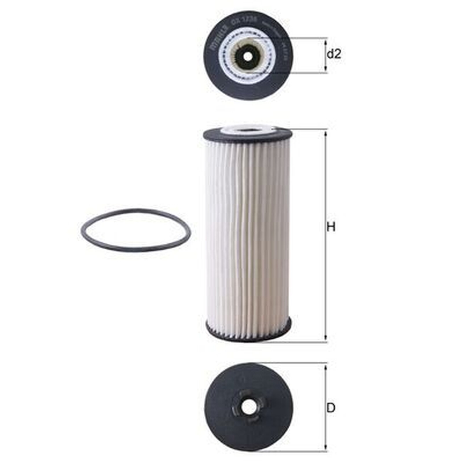 Mahle Oil Filter Element OX 1236D - Precision OE Matching Fit & High Quality