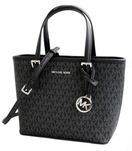 Sac Michael Kors pour femme sac à bandoulière Jet Set Travel XS mort noir neuf - Photo 5 sur 15