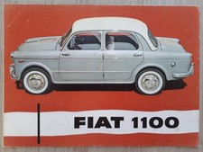 Fiat 1100 Range Brochure C.1959 - Saloon Family Fiat 1100 Range Brochure C.1959 - Saloon Family
