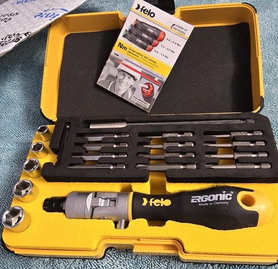 Felo Ergonic K Handle Ratcheting Screwdriver Box Set, 20 Pieces