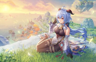 Anime Girls Genshin Impact Ganyu Genshin Impact  Gaming Mat Desk 10946
