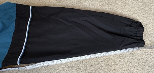 CLASSIC ELEMENTS WOMENS FULL ZIP BLACK And TEAL Wind Breaker SZ 16 / 18W - Picture 6 of 6