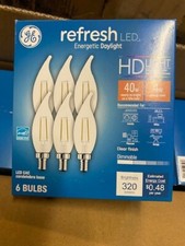 36 PACK Candelabra GE LED Decorative Light Bulb Daylight 40W Eq Use 4-Watt Dimm