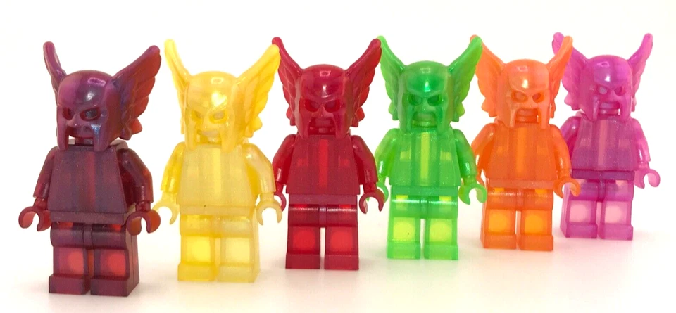 Hawkman LEGO DC superhero Prototype transparent satin Minifigure  - you pick - Image 2 of 2