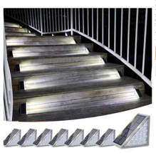 VOLISUN Outdoor Stair Lights 8 Pack Solar Step Lights Waterproof IP67