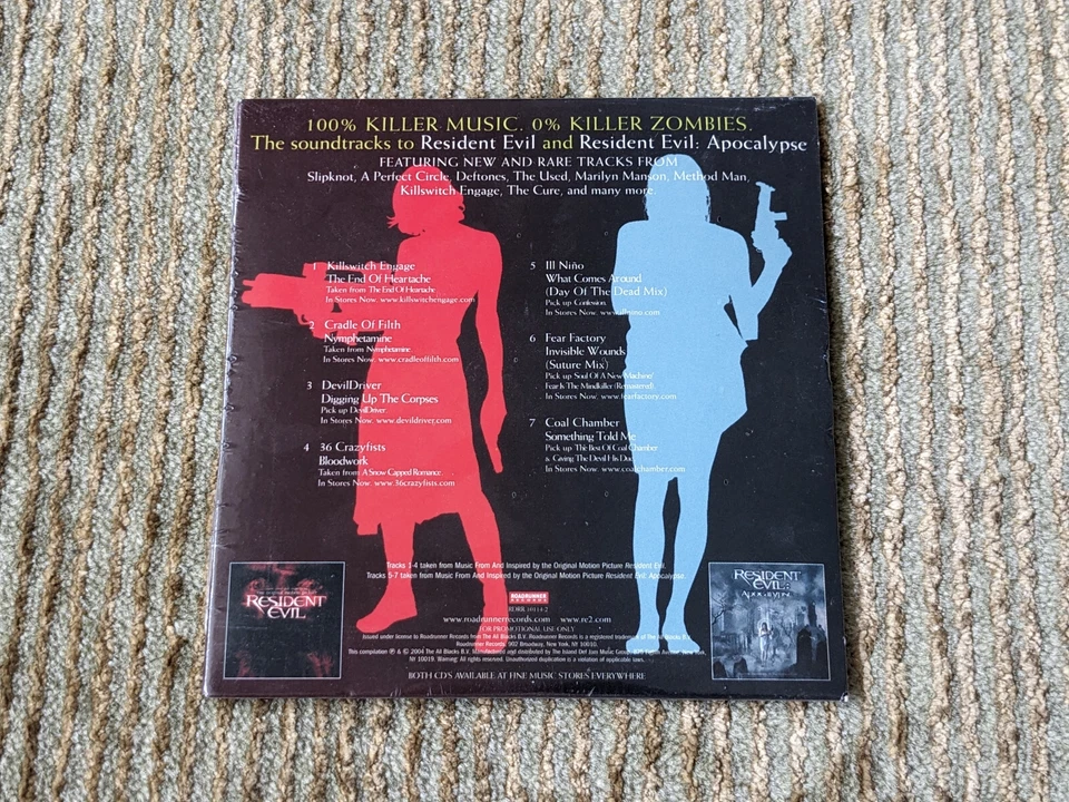 Resident Evil & RE Apocalpyse Promotional Soundtrack (RE4 Preorder) NEW SEALED - Image 2 of 2