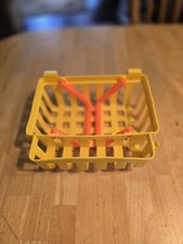 Vintage Fisher Price Fun with Food GROCERY SHOPPING BASKET Yellow/Orange. 1984