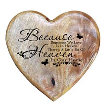 Wooden Urn for Human Ashes Heart Shaped Keepsake For Pets Large Heart Urn