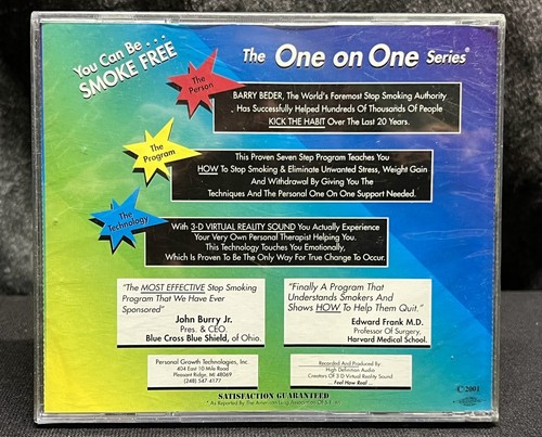 ONE ON ONE SERIES STOP SMOKING W/ BEHAVIORIAL THERAPIST BARRY BEDER 2 CD - Picture 2 of 2
