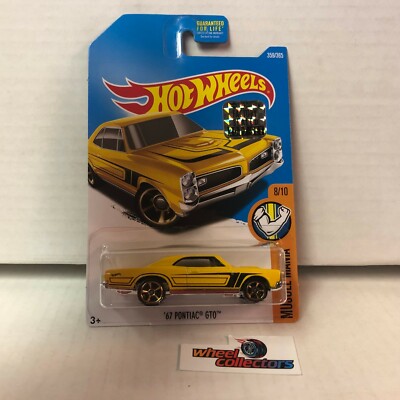 67 Pontiac GTO #359 * Yellow * 2017 Hot Wheels Factory Set * WE5