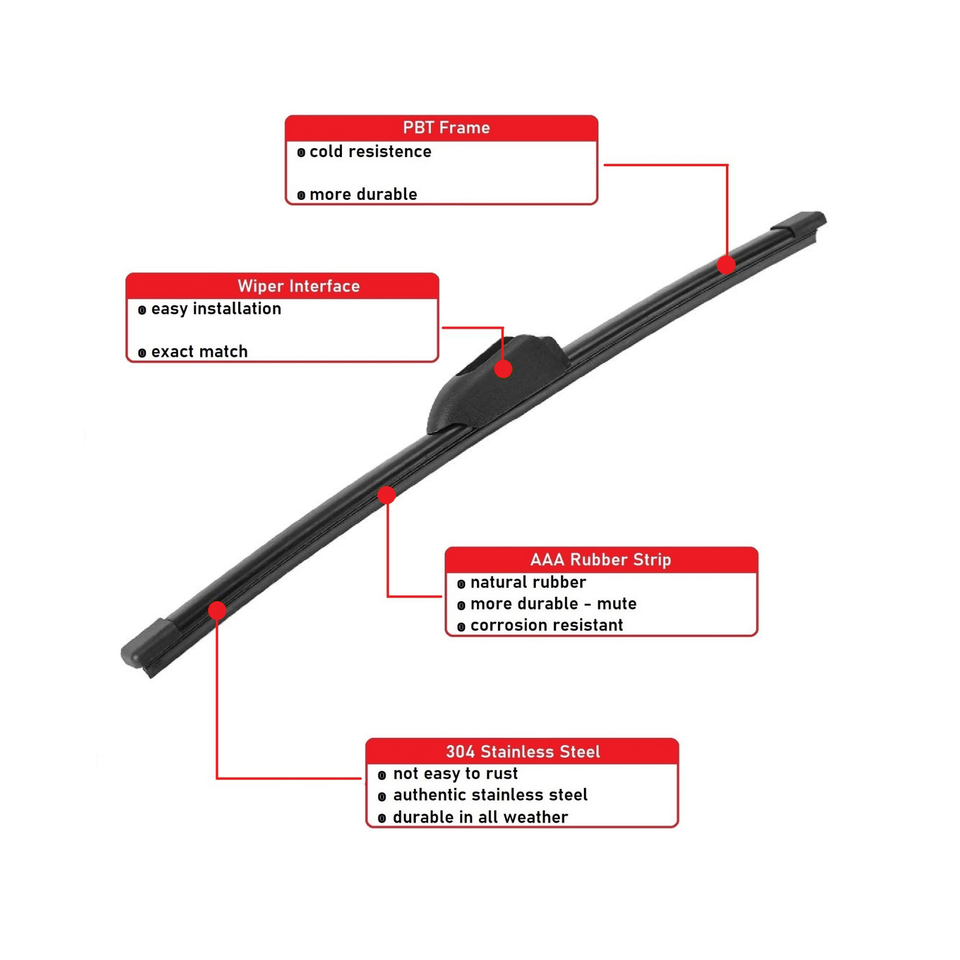 1Set New Car Rear Wiper Blade For Jaguar FPace 20172020 EPACE 1820