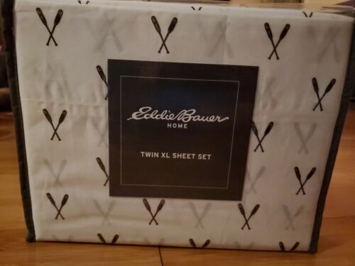 Eddie Bauer Home | Percale Collection Sheet Set-100% Cotton, Eddies Oar T200 - Picture 6 of 6